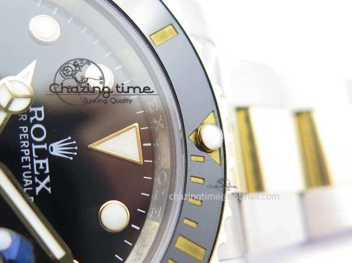 Submariner Dial Edition Bracelet Bezel SS Noob 1:1 YG Best Wrapped On LN 116613 A2836 Black YG 0212